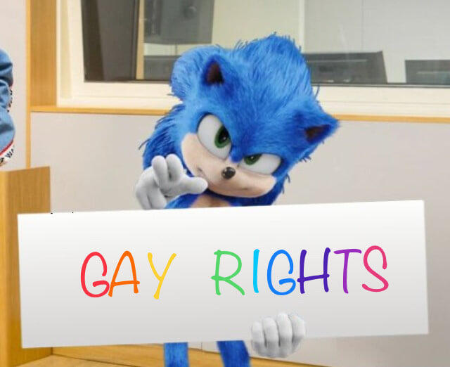 sonic says gay rights